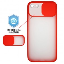 Capa para iPhone 7/8 e SE 2020/2022 - Cam Protector Vermelha